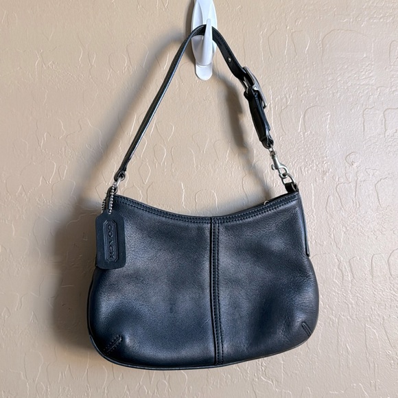 VINTAGE COACH SADDLE BAG black LIKE NEW CONDITION - Picture 16 of 16